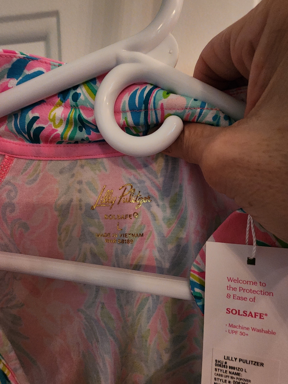 Lilly Pulitzer Pink Multi Solsafe Top